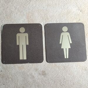 Unisex Restroom Sign Set